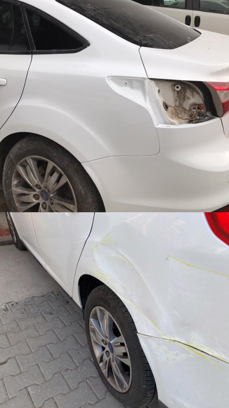 Ford Focus arka kaput kaporta boya onarımı Bursa