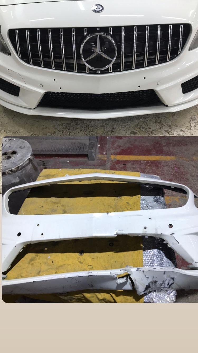 Mercedes A serisi AMG ön tampon boya onarımı Bursa